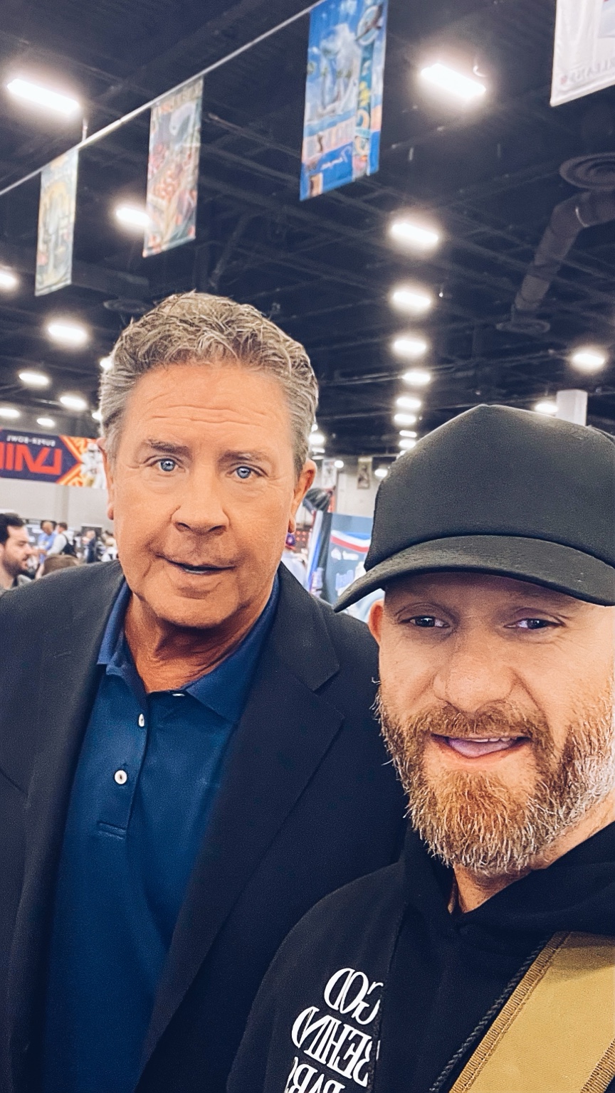 Justin with legendary quarterback Dan Marino