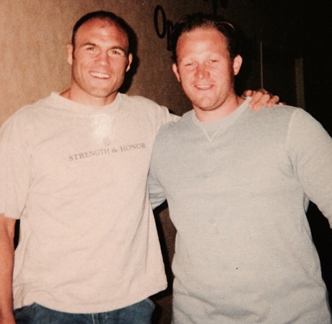 Justin with Randy Couture